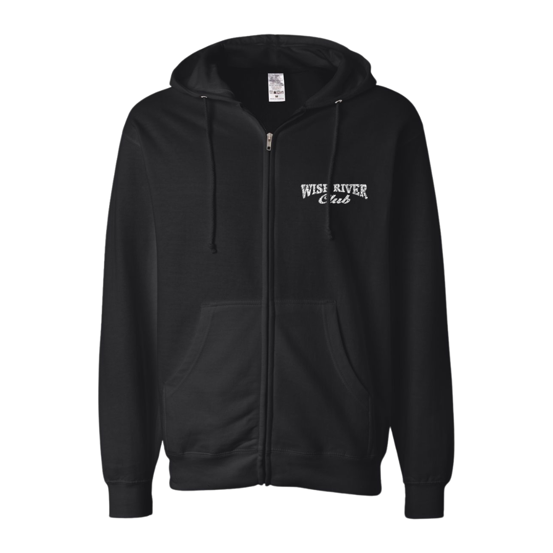 Wise River Club Vintage Logo Zip Hoodie