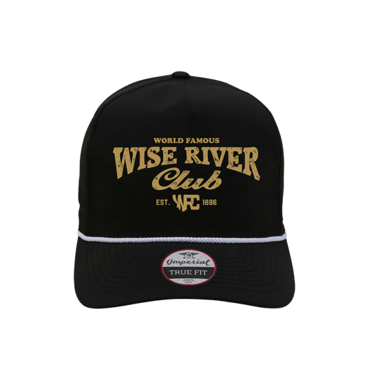 World Famous Wise River Club Black Hat