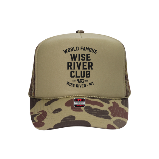 World Famous Wise River Club Camo Hat