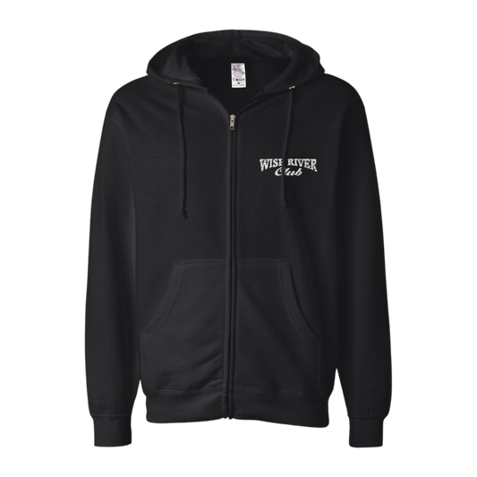 Wise River Club Vintage Logo Zip Hoodie